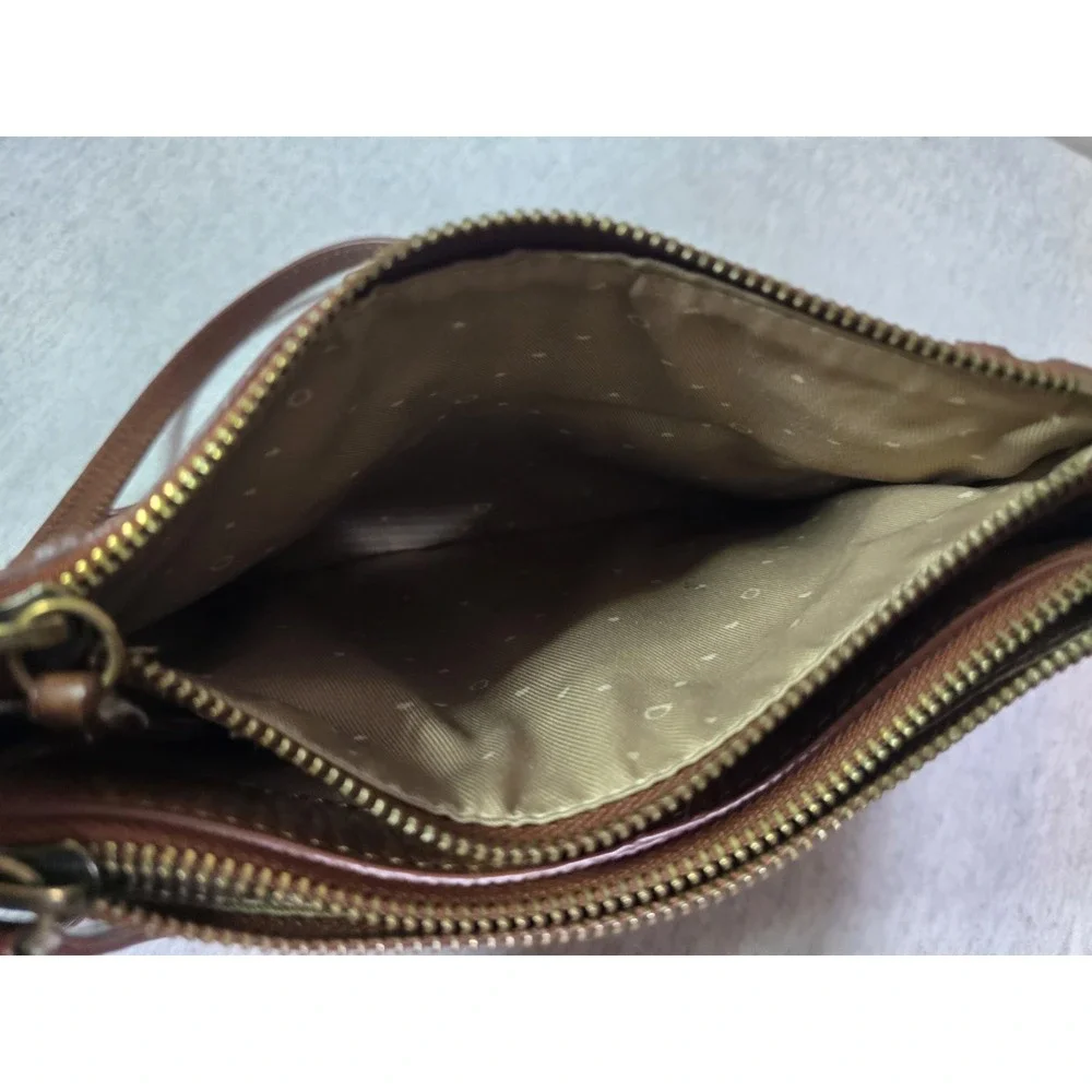 Lucky Brand Brown Leather Hobo Bag Shoulder Purse Vintage